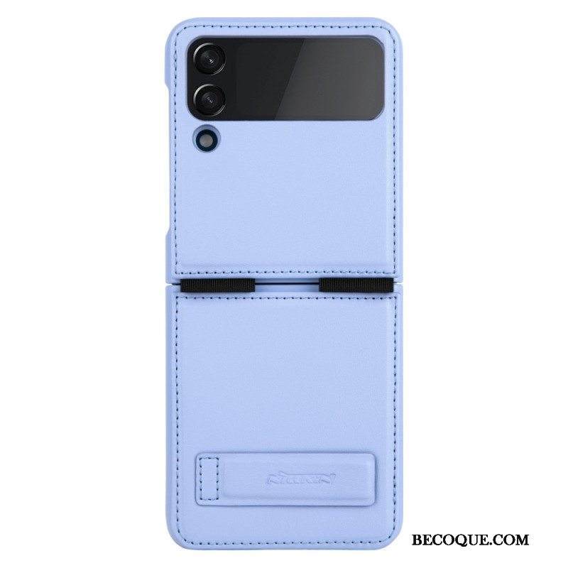 Kuori Samsung Galaxy Z Flip 4 Kotelot Flip Nahka Ja Pidike Nillkin