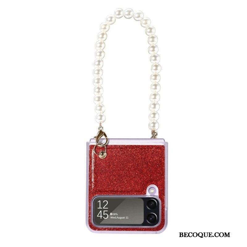 Kuori Samsung Galaxy Z Flip 4 Kotelot Flip Paljettihelminauha