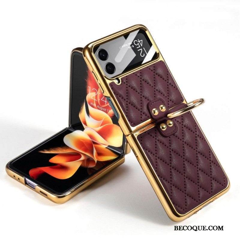 Kuori Samsung Galaxy Z Flip 4 Kotelot Flip Tikattu Gkk-renkaalla