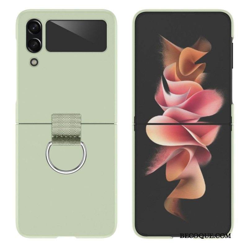 Kuori Samsung Galaxy Z Flip 4 Kotelot Flip Yksivärinen Jäykkä