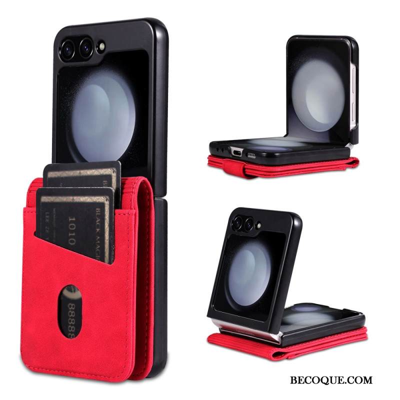 Kuori Samsung Galaxy Z Flip 7 Fe Azns Keinonahkainen Korttikotelo