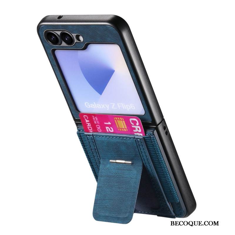 Kuori Samsung Galaxy Z Flip 7 Fe Jalusta Ja Korttipidike