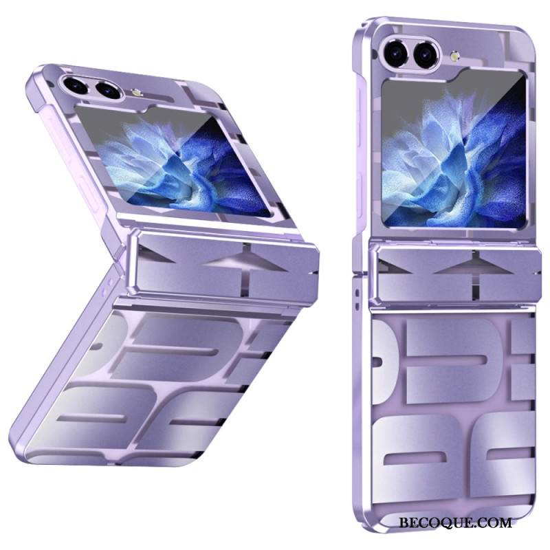 Kuori Samsung Galaxy Z Flip 7 Fe Kirjaimet Karkaistulla Lasikalvolla