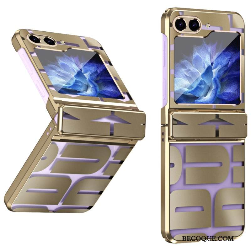 Kuori Samsung Galaxy Z Flip 7 Fe Kirjaimet Karkaistulla Lasikalvolla