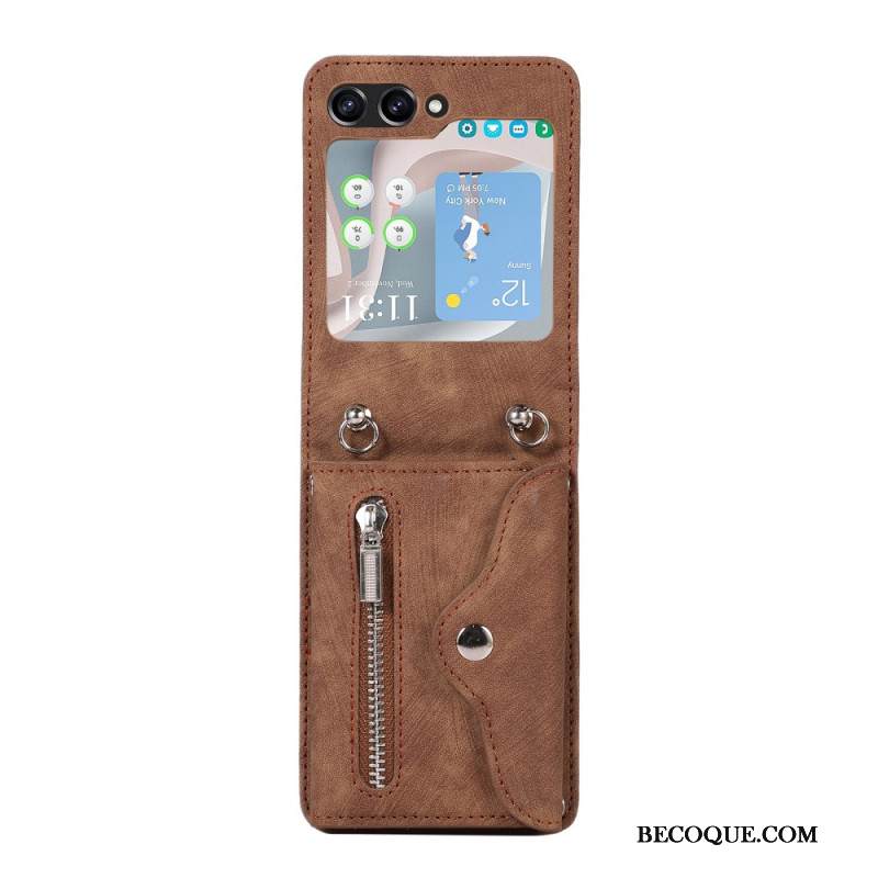 Kuori Samsung Galaxy Z Flip 7 Fe Lompakko Ja Olkahihna