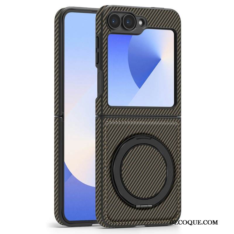 Kuori Samsung Galaxy Z Flip 7 Fe Magneettinen Hiilikuitu Ja Jalusta