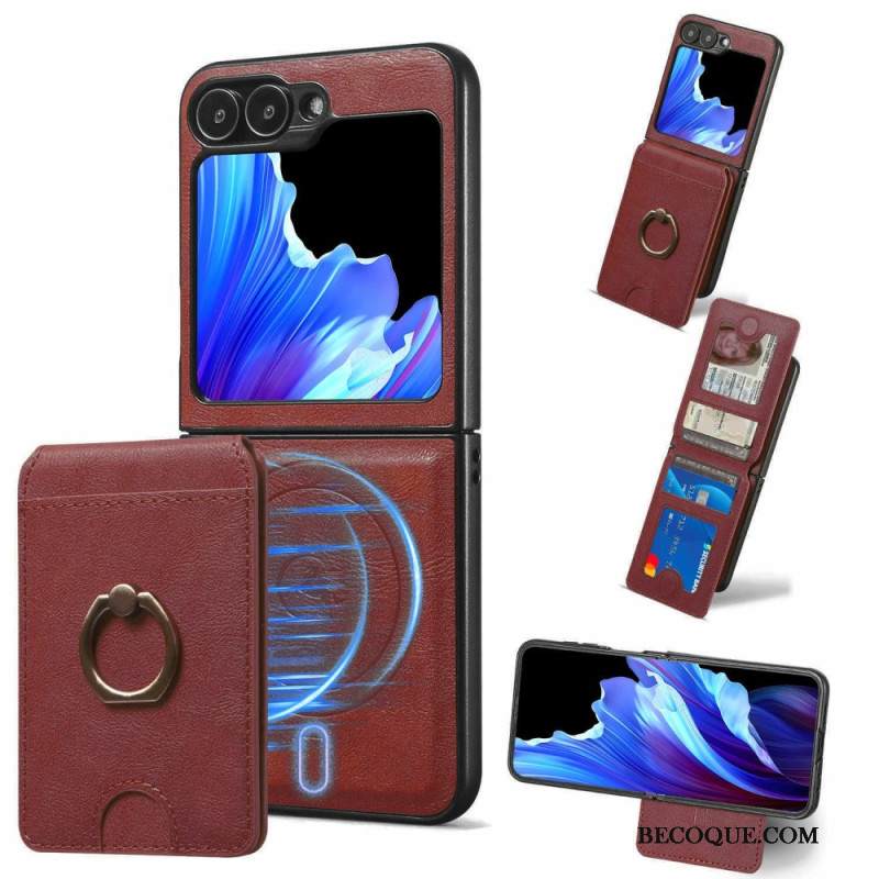 Kuori Samsung Galaxy Z Flip 7 Fe Magneettinen Ja Irrotettavalla Korttipidikkeellä Suojakuori