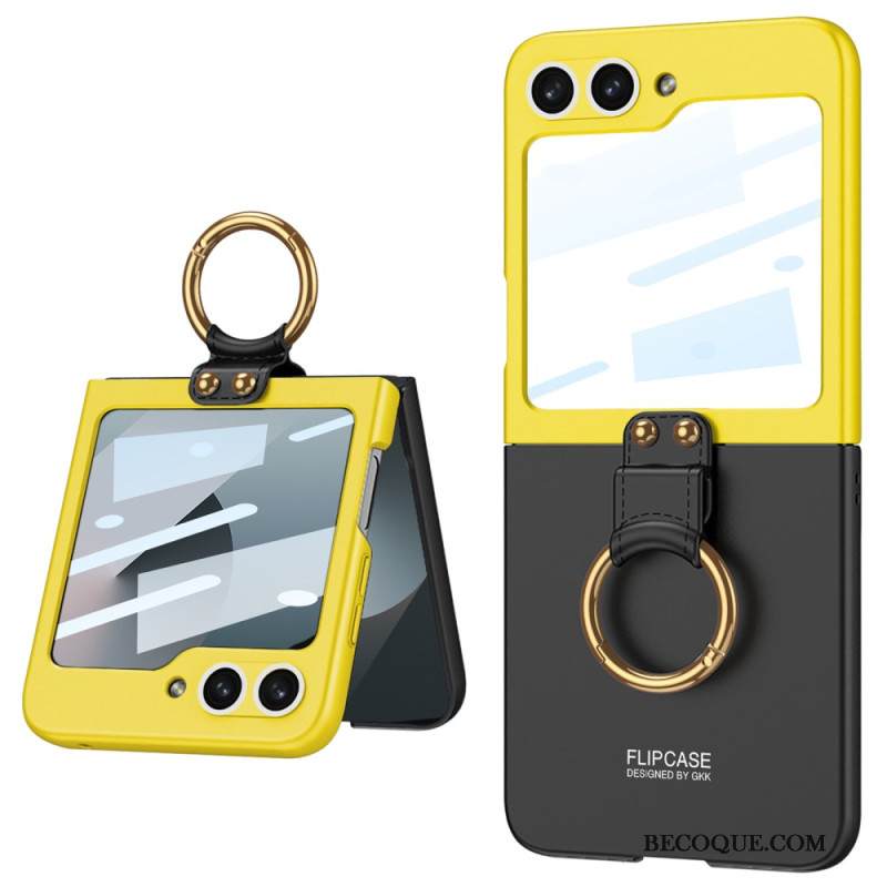 Kuori Samsung Galaxy Z Flip 7 Fe Magneettinen Saranasuoja Ja Kaksivärinen Jalusta Suojakuori
