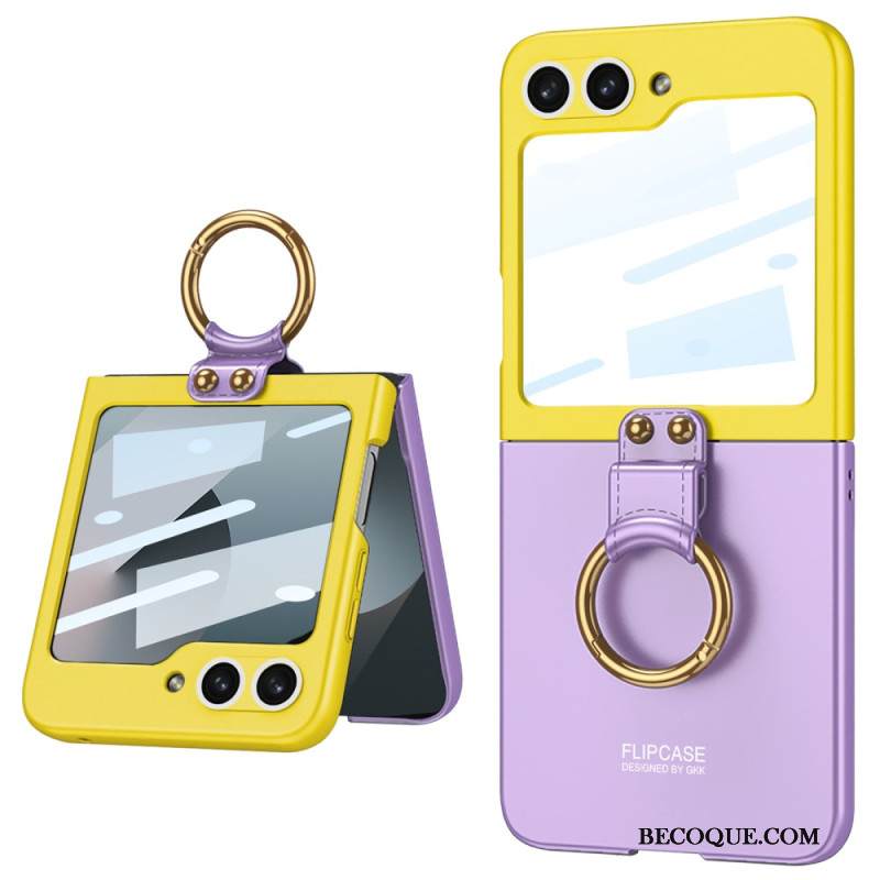 Kuori Samsung Galaxy Z Flip 7 Fe Magneettinen Saranasuoja Ja Kaksivärinen Jalusta Suojakuori