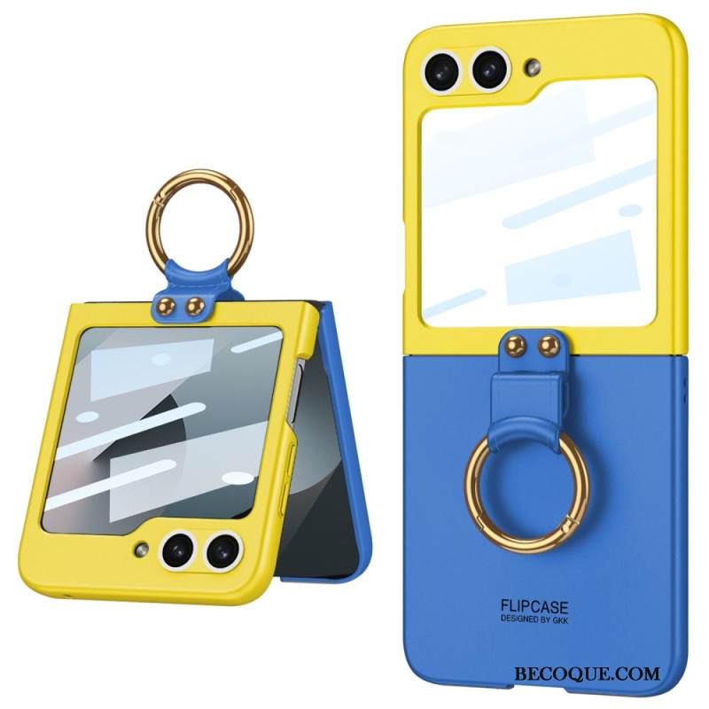 Kuori Samsung Galaxy Z Flip 7 Fe Magneettinen Saranasuoja Ja Kaksivärinen Jalusta Suojakuori