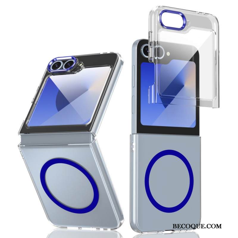 Kuori Samsung Galaxy Z Flip 7 Fe Magsafe-yhteensopiva Läpikuultava Näytönsuojalla