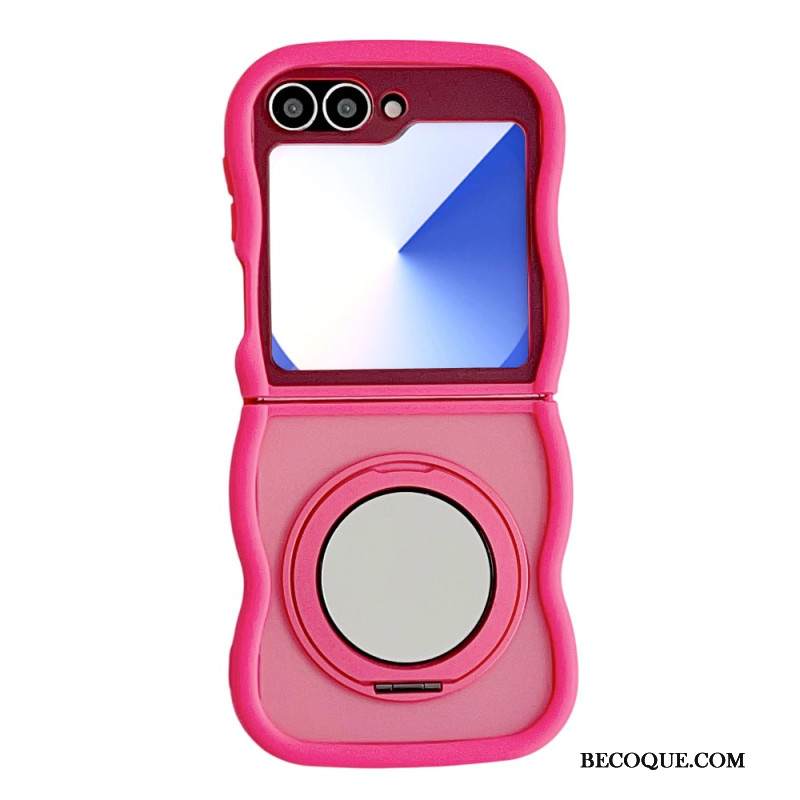 Kuori Samsung Galaxy Z Flip 7 Fe Pyörivä Jalusta Ja Sisäänrakennettu Peili