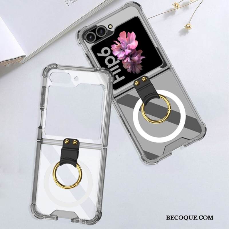 Kuori Samsung Galaxy Z Flip 7 Fe Rengaspidikkeellä Ja Magneettikiinnityksellä Gkk