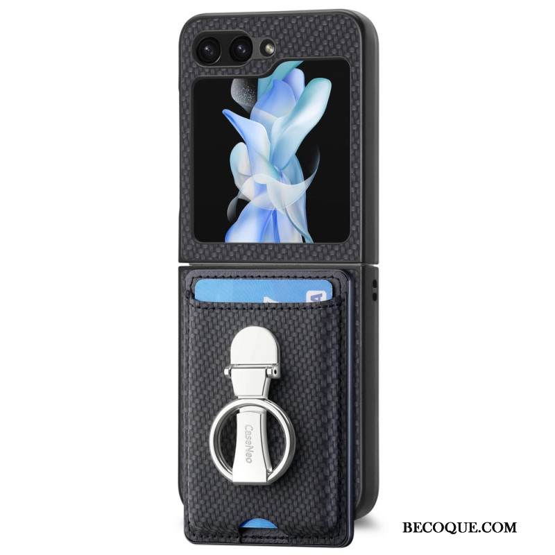 Kuori Samsung Galaxy Z Flip 7 Fe Taitettava Jalusta Ja Korttipidike