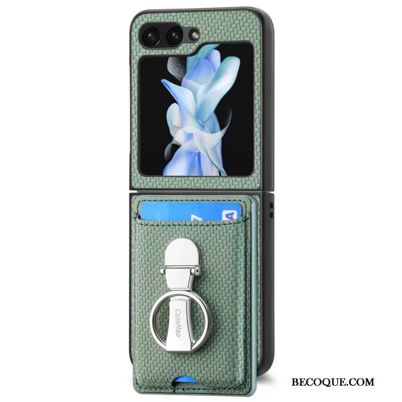 Kuori Samsung Galaxy Z Flip 7 Fe Taitettava Jalusta Ja Korttipidike