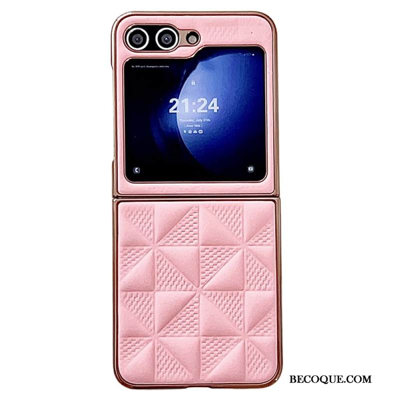 Kuori Samsung Galaxy Z Flip 7 Fe Tikatut Reunat Metalliefektillä