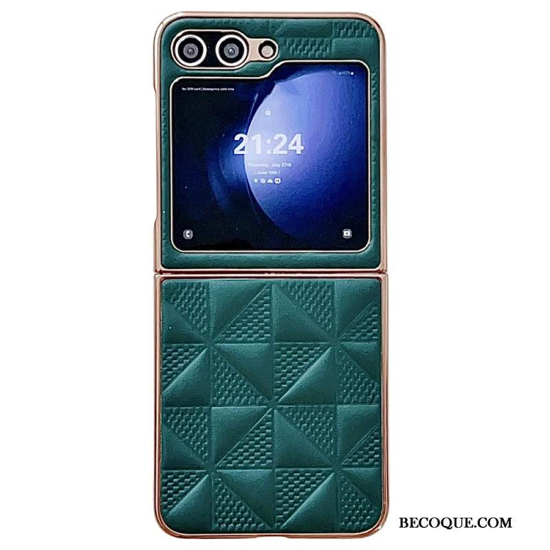 Kuori Samsung Galaxy Z Flip 7 Fe Tikatut Reunat Metalliefektillä