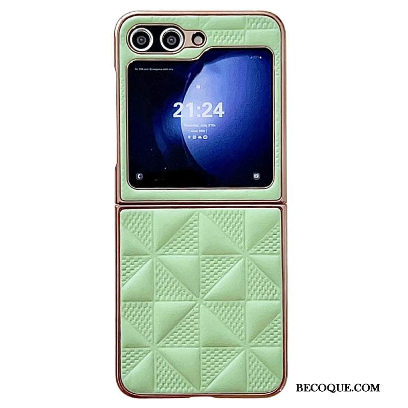 Kuori Samsung Galaxy Z Flip 7 Fe Tikatut Reunat Metalliefektillä