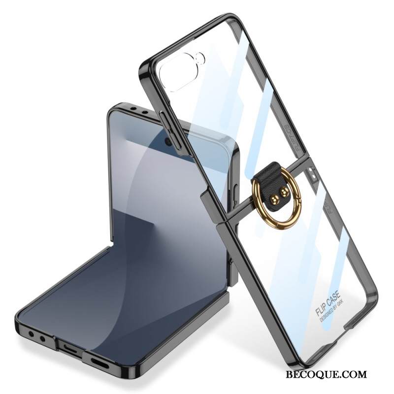 Kuori Samsung Galaxy Z Flip 7 Gkk-näytönsuoja Ja Sormusteline