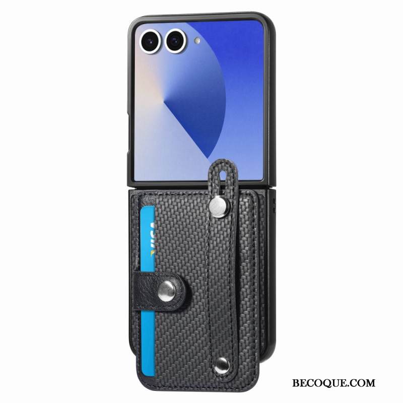 Kuori Samsung Galaxy Z Flip 7 Hiilikuitukorttikotelo Suojakuori