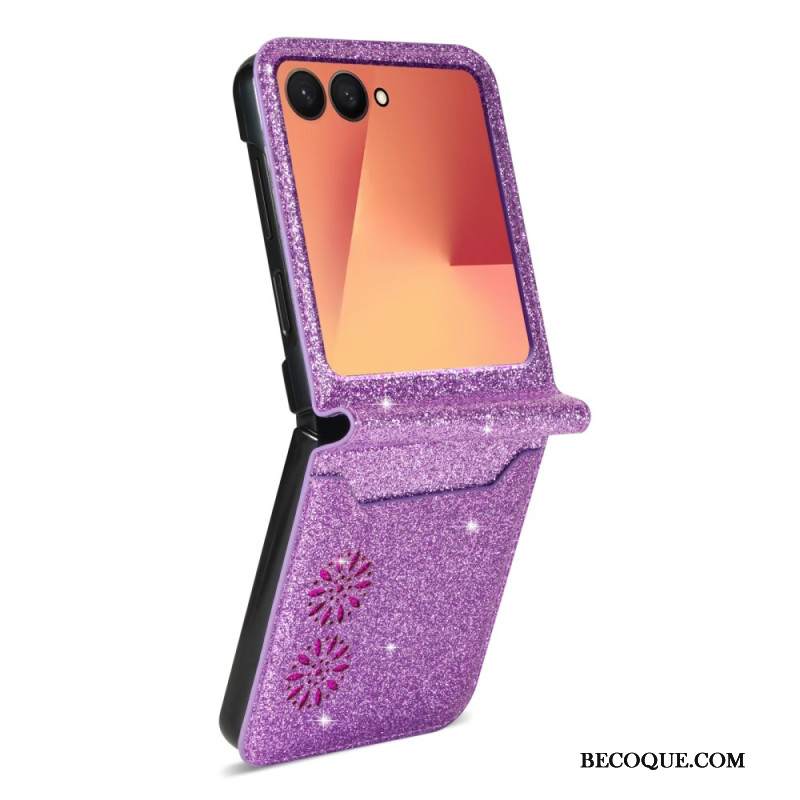 Kuori Samsung Galaxy Z Flip 7 Kimaltava Korttiteline