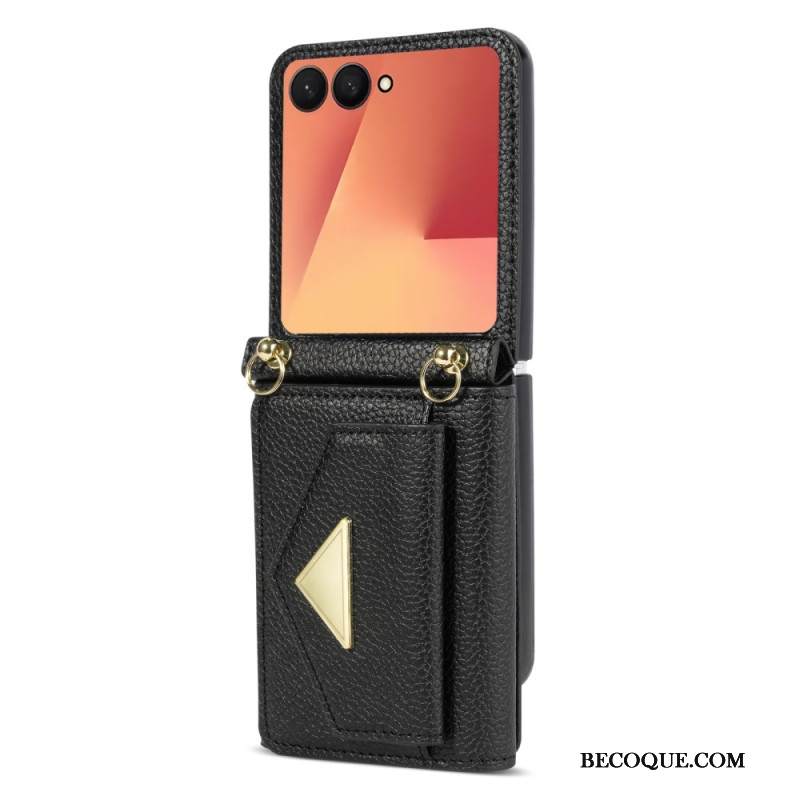 Kuori Samsung Galaxy Z Flip 7 Korttikotelo Ja Rannehihna