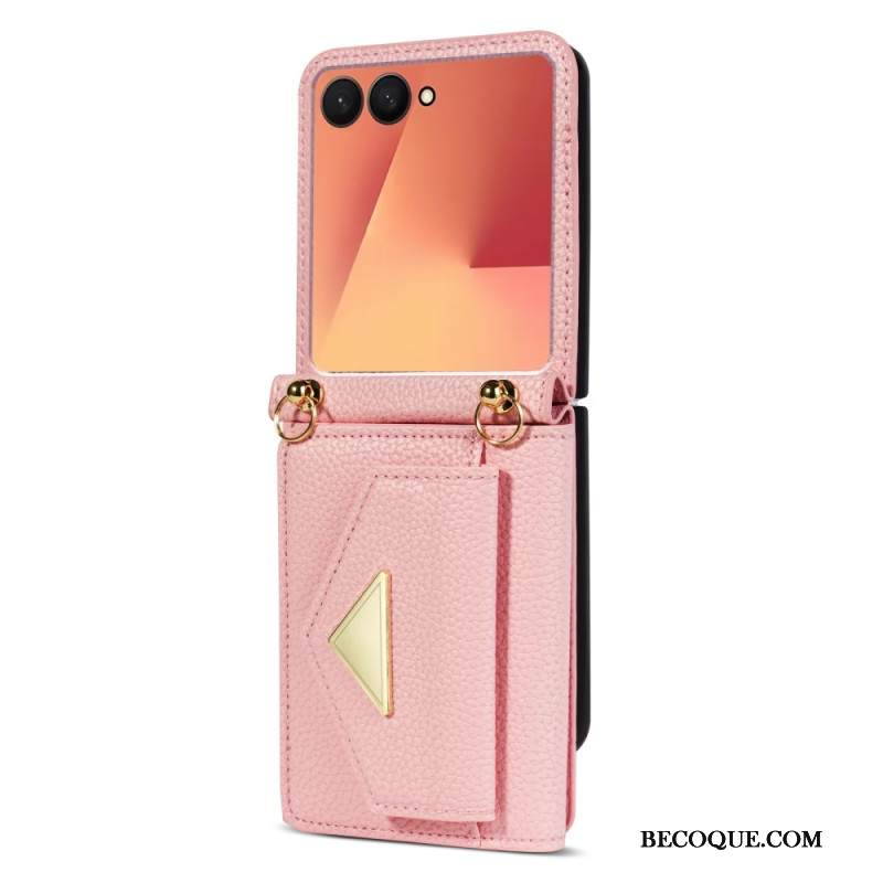 Kuori Samsung Galaxy Z Flip 7 Korttikotelo Ja Rannehihna