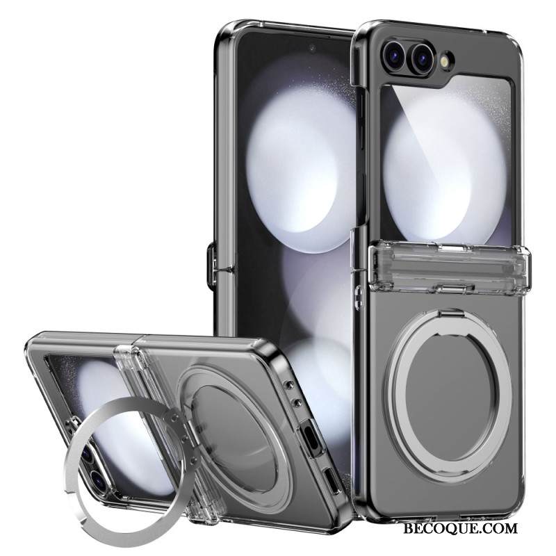 Kuori Samsung Galaxy Z Flip 7 Magneettinen Jalusta Metalliefektillä Suojakuori