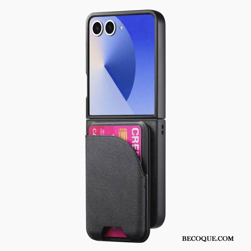 Kuori Samsung Galaxy Z Flip 7 Magneettinen Pidikkeellä Ja Irrotettavalla Korttipidikkeellä