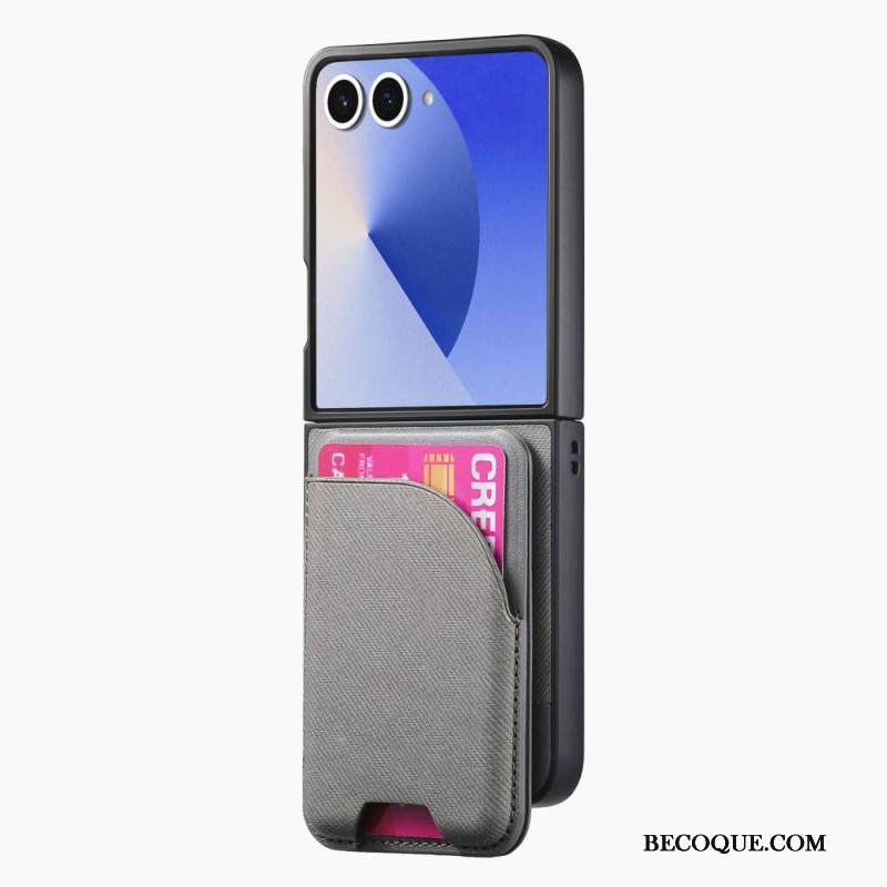 Kuori Samsung Galaxy Z Flip 7 Magneettinen Pidikkeellä Ja Irrotettavalla Korttipidikkeellä