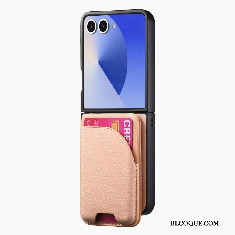 Kuori Samsung Galaxy Z Flip 7 Magneettinen Pidikkeellä Ja Irrotettavalla Korttipidikkeellä