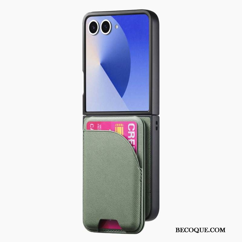 Kuori Samsung Galaxy Z Flip 7 Magneettinen Pidikkeellä Ja Irrotettavalla Korttipidikkeellä