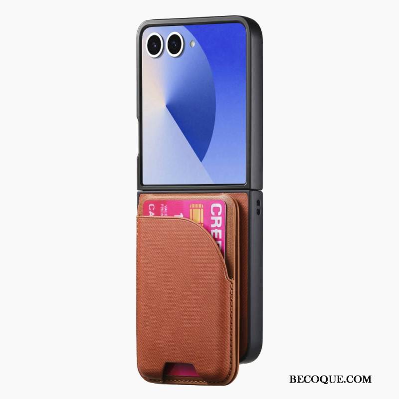 Kuori Samsung Galaxy Z Flip 7 Magneettinen Pidikkeellä Ja Irrotettavalla Korttipidikkeellä
