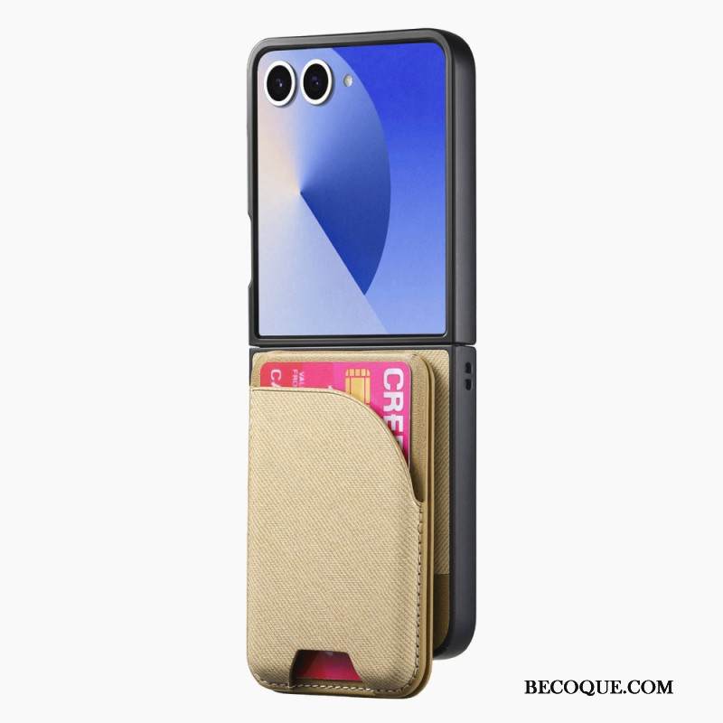 Kuori Samsung Galaxy Z Flip 7 Magneettinen Pidikkeellä Ja Irrotettavalla Korttipidikkeellä