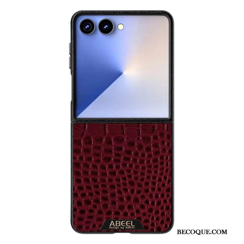 Kuori Samsung Galaxy Z Flip 7 Magsafe-yhteensopiva Krokotiilikuvioinen Abeel