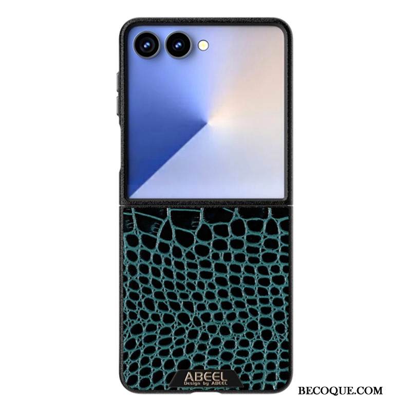 Kuori Samsung Galaxy Z Flip 7 Magsafe-yhteensopiva Krokotiilikuvioinen Abeel