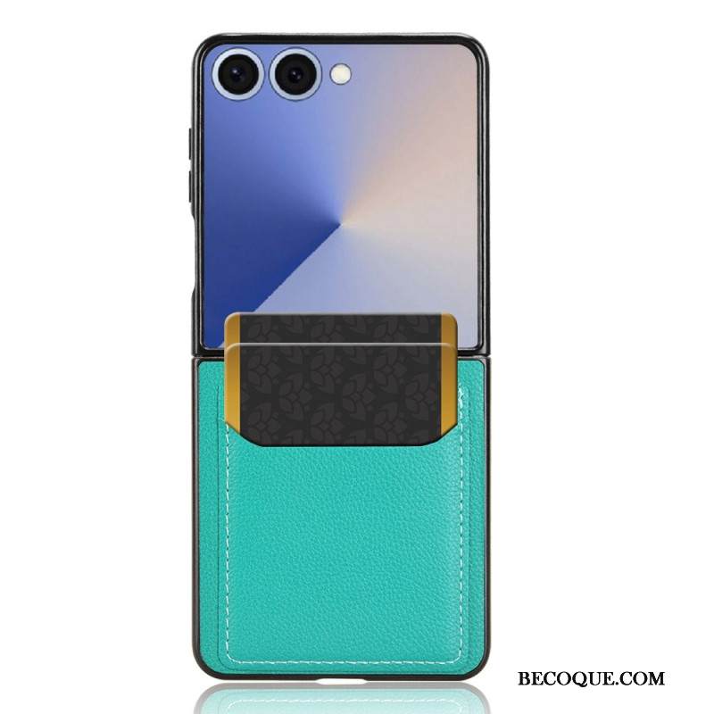 Kuori Samsung Galaxy Z Flip 7 Nahkatyylinen Korttikotelo