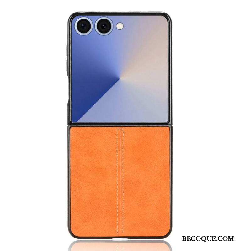 Kuori Samsung Galaxy Z Flip 7 Ommeltu Nahkakuvioinen