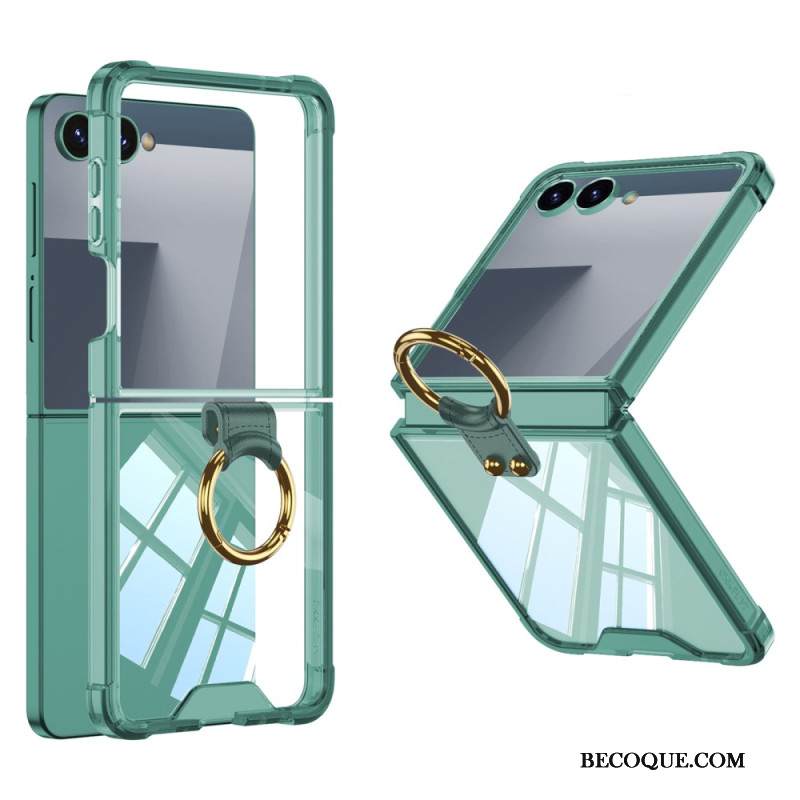 Kuori Samsung Galaxy Z Flip 7 Sormuspidike Ja Suojaus Iskunkestävä Suojakuori