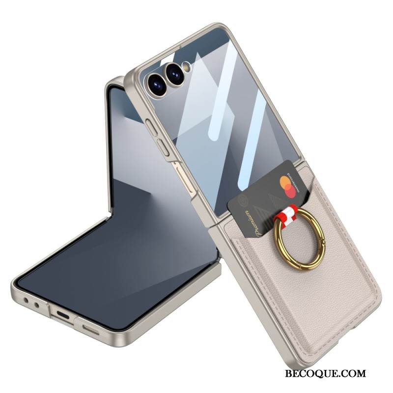 Kuori Samsung Galaxy Z Flip 7 Sormusteline Ja Korttiteline Suojakuori