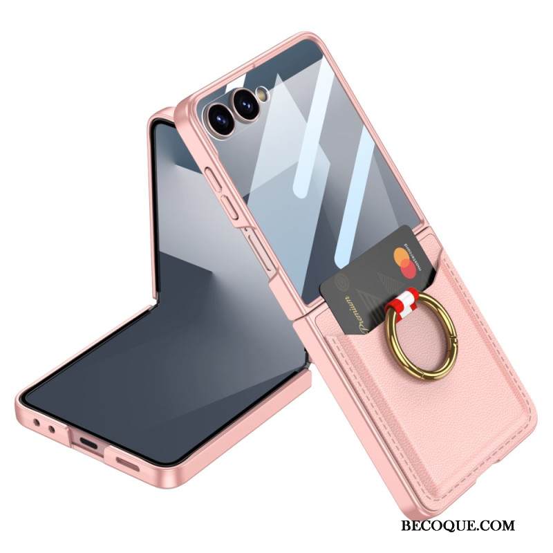 Kuori Samsung Galaxy Z Flip 7 Sormusteline Ja Korttiteline Suojakuori