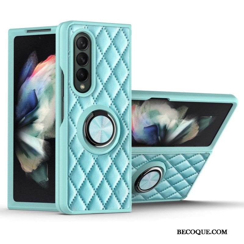 Kuori Samsung Galaxy Z Fold 3 5G Pehmustettu Ring-supportilla