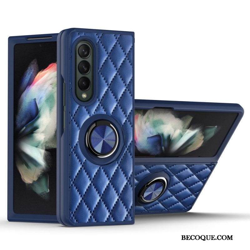 Kuori Samsung Galaxy Z Fold 3 5G Pehmustettu Ring-supportilla