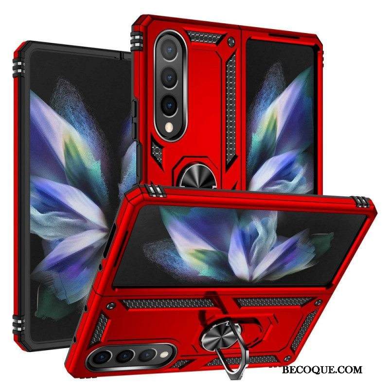 Kuori Samsung Galaxy Z Fold 4 Sotilasluokka Sormuksella