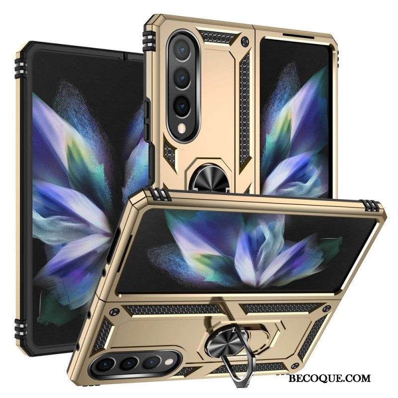 Kuori Samsung Galaxy Z Fold 4 Sotilasluokka Sormuksella