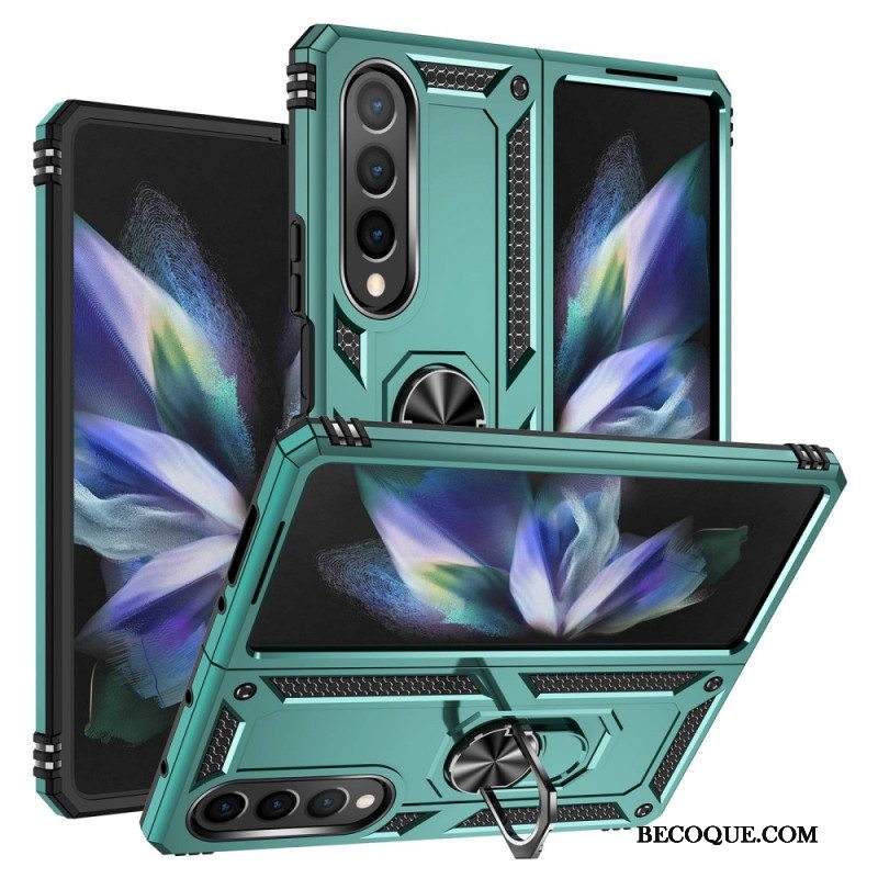 Kuori Samsung Galaxy Z Fold 4 Sotilasluokka Sormuksella