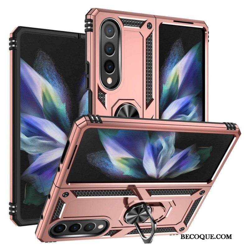 Kuori Samsung Galaxy Z Fold 4 Sotilasluokka Sormuksella