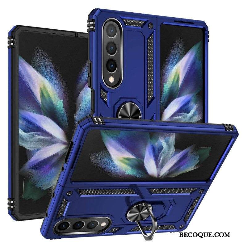 Kuori Samsung Galaxy Z Fold 4 Sotilasluokka Sormuksella