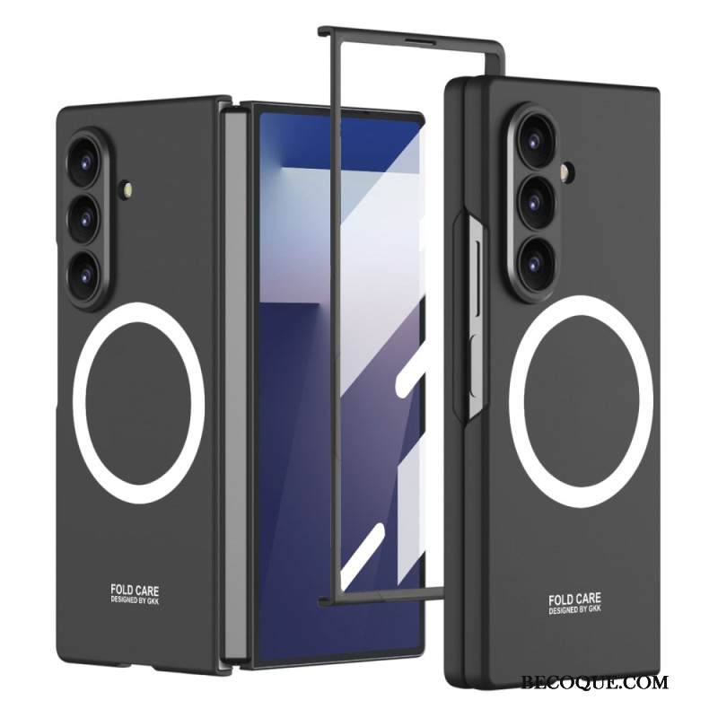 Kuori Samsung Galaxy Z Fold 7 Magneettinen Karkaistulla Lasisella Näytönsuojalla