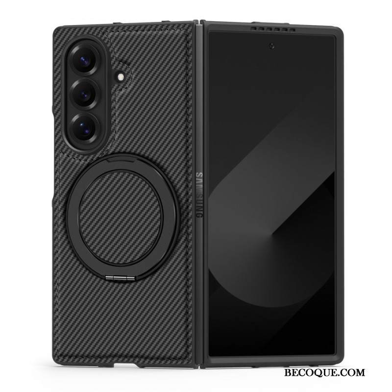 Kuori Samsung Galaxy Z Fold 7 Magneettinen Teksturoitu Hiilikuitu